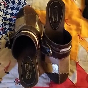 Coach Patchwork Clogs